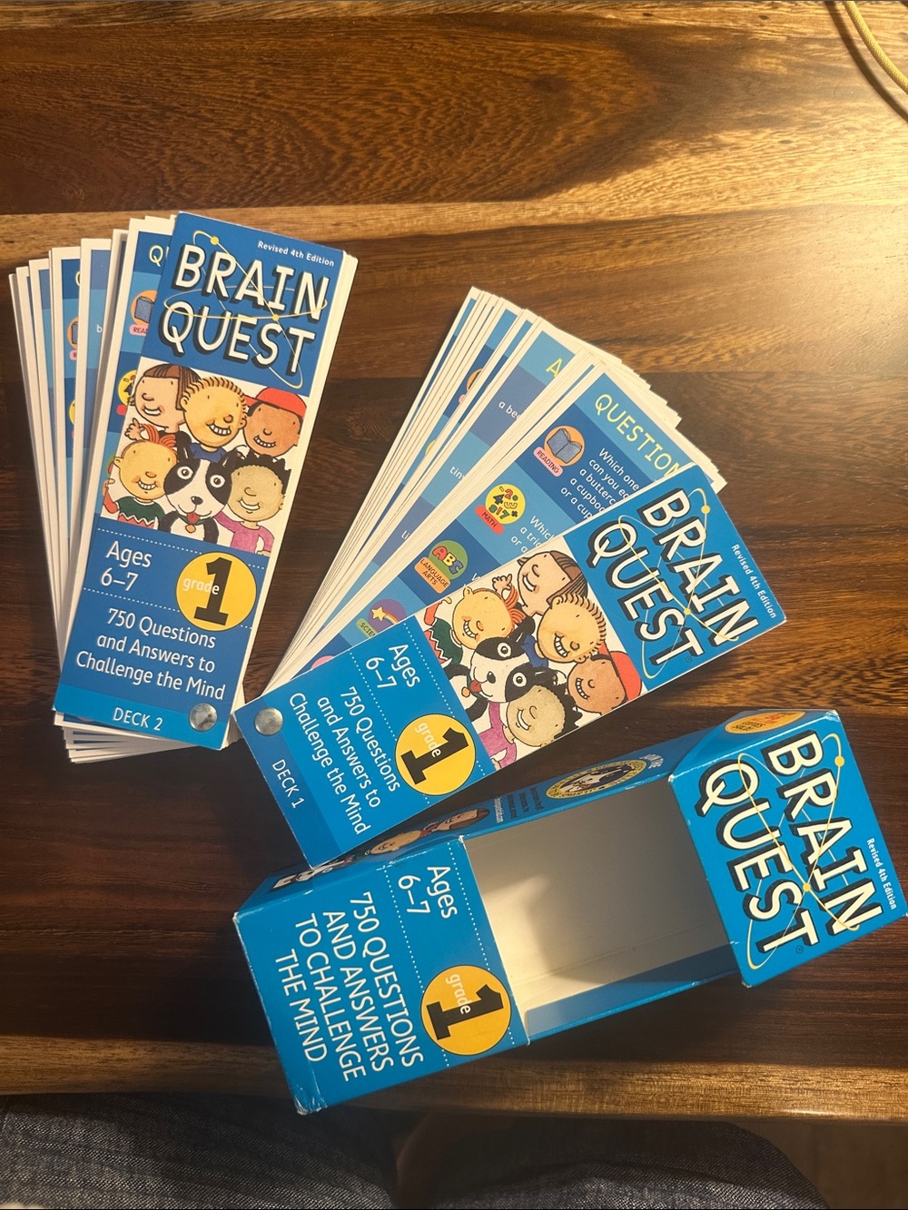 Brain Quest Question Cards - Blue Educational Flashcards